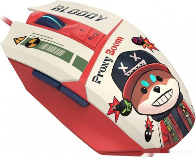 Bloody W63 Max Proxy Boom (бежевый/красный)