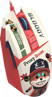 Bloody W63 Max Proxy Boom (бежевый/красный)