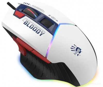 Bloody W95 Max Sports (белый/темно-синий)