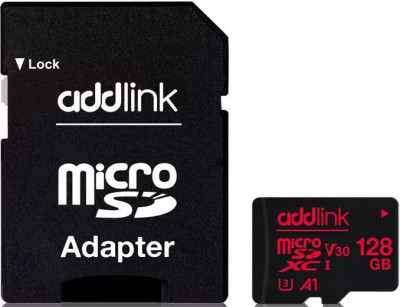 microSDXC AD128GBMSXU3A 128GB (с адаптером)