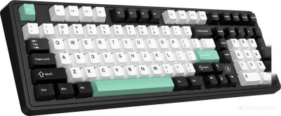 AK980 V2 (черный/белый/бирюзовый, Ajazz Flying Fish)