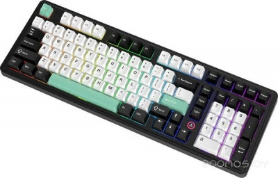 AK980 V2 (черный/белый/бирюзовый, Ajazz Flying Fish)
