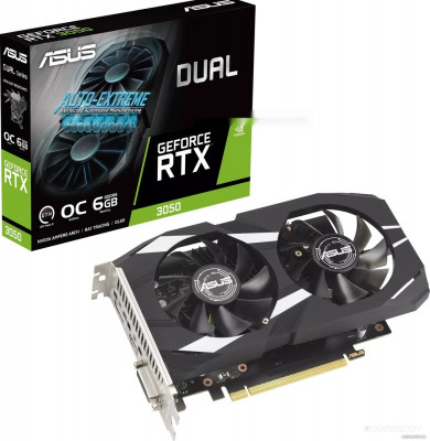 Dual GeForce RTX 3050 OC Edition 6GB DUAL-RTX3050-O6G