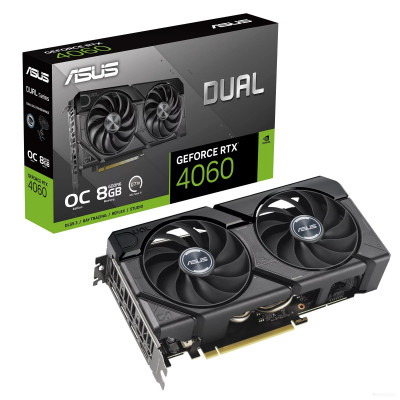 Dual GeForce RTX 4060 EVO OC Edition 8GB GDDR6 DUAL-RTX4060-O8G-EVO
