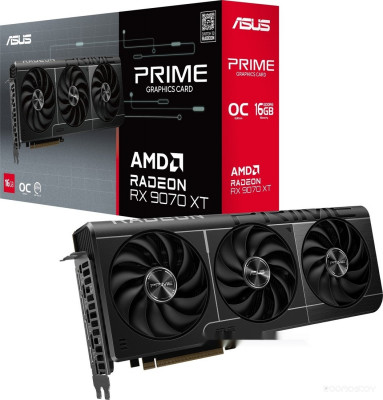 Prime Radeon RX 9070 XT OC Edition 16GB GDDR6 PRIME-RX9070XT-O16G