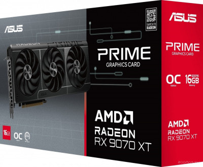 Prime Radeon RX 9070 XT OC Edition 16GB GDDR6 PRIME-RX9070XT-O16G