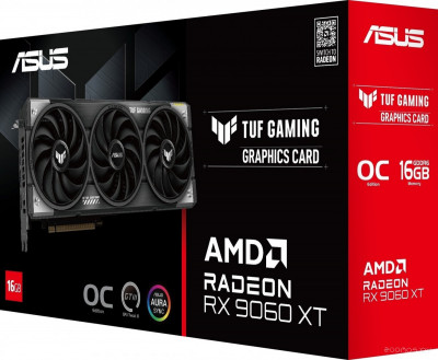 TUF Gaming Radeon RX 9060 XT OC Edition 16GB GDDR6 TUF-RX9060XT-O16G-GAMING