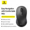 F02 Ergonomic Wireless Mouse (черный, без батарейки в комплекте)