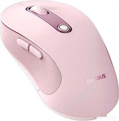 F02 Ergonomic Wireless Mouse (розовый, без батарейки в комплекте)