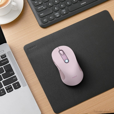 F02 Ergonomic Wireless Mouse (розовый, без батарейки в комплекте)