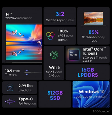 CoreBook X 2023 i3 16GB+512GB