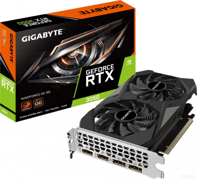 GeForce RTX 3050 Windforce OC 6G GV-N3050WF2OC-6GD
