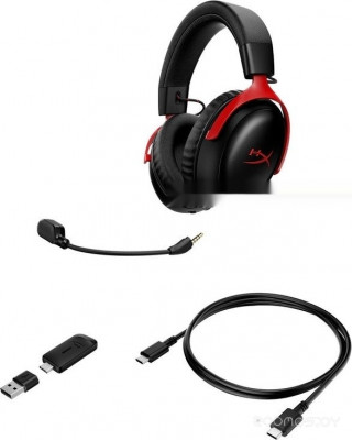 Cloud III S Wireless (черный/красный)