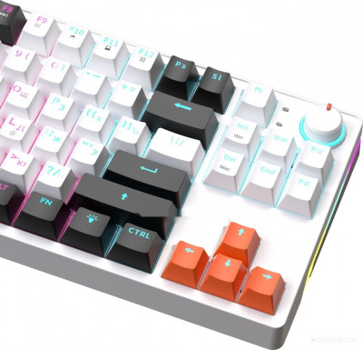 ZA87 Pro White Black Orange (TNT Yellow)