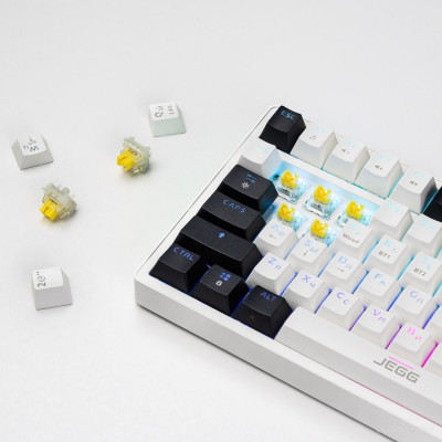 ZA87 Pro White Black Orange (TNT Yellow)