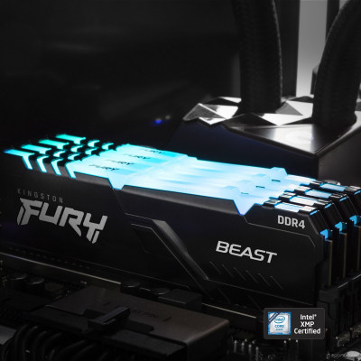 FURY Beast RGB 32ГБ DDR4 3600 МГц KF436C18BB2A/32