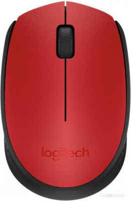 M171 Wireless Mouse красный/черный [910-004641]