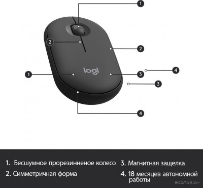 MK470 Slim Wireless Combo 920-009204 (графитовый)