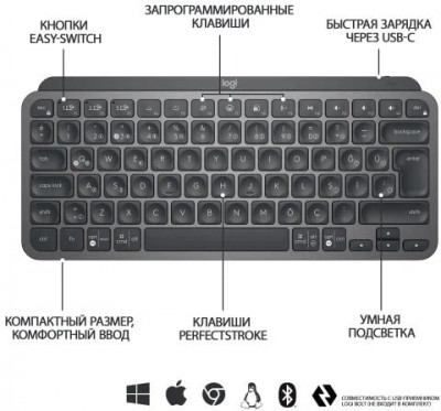 MX Keys Mini (графит)