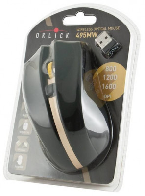 495MW Wireless Optical Mouse Black USB