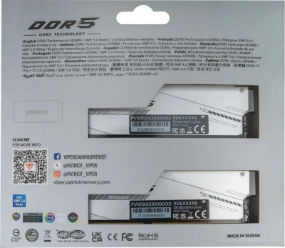 Viper Xtreme 5 2x24ГБ DDR5 8000 МГц PVXR548G80C38KM