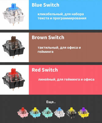 RK100 RGB (черный, RK Brown)