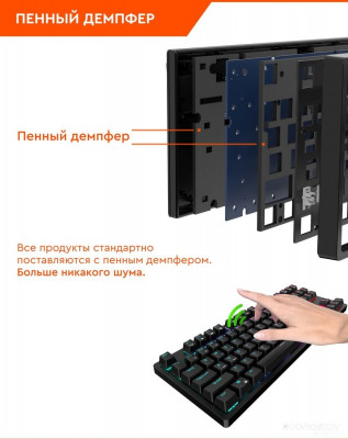 RK98 RGB (черный, RK Red)