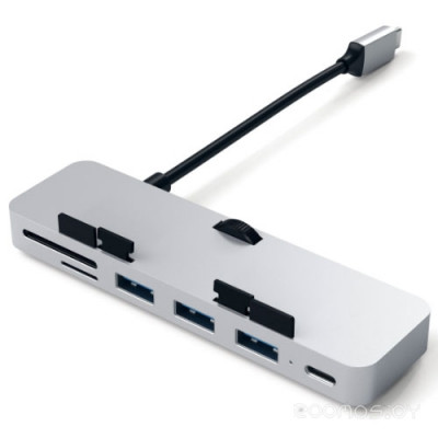 Aluminum Type-C clamp hub Pro (Silver)