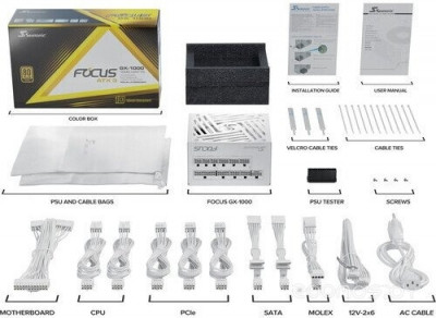 Focus GX-1000 White ATX 3.1 2024 SRP-FGX102-A5A32S-W