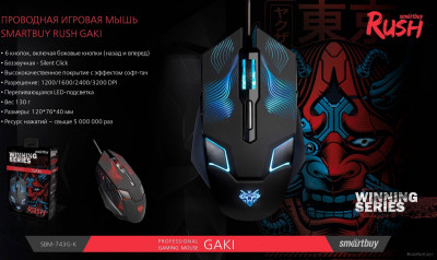 Rush Gaki SBM-743G-K