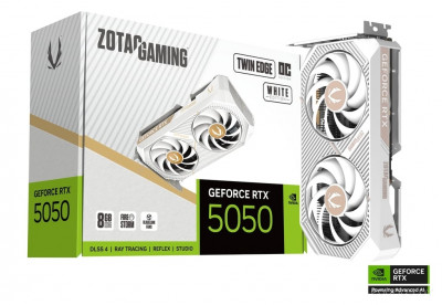 Gaming GeForce RTX 5050 Twin Edge OC White Edition ZT-B50500Q-10M